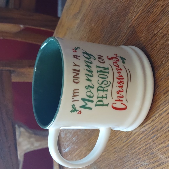 Threshold Christmas mug “I’m only a morning person on Christmas" - Picture 1 of 4